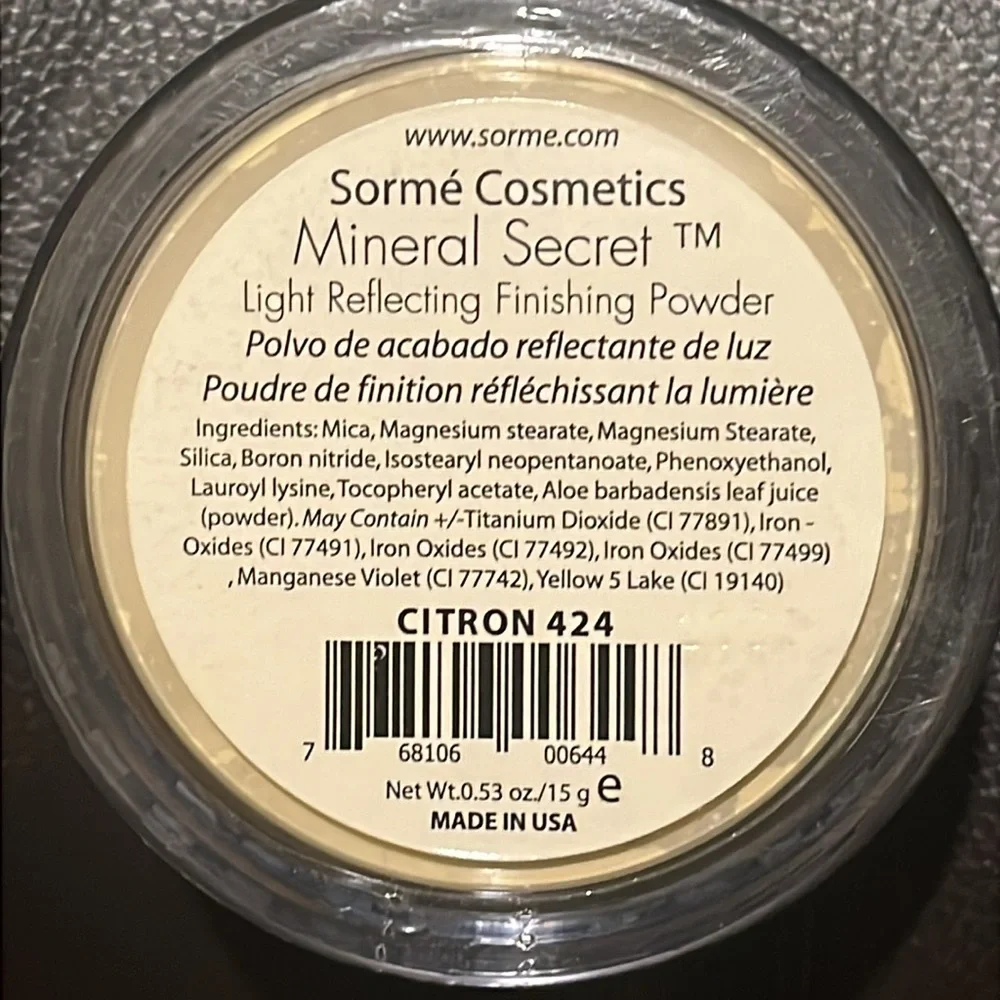 Sorme treatment cosmetics